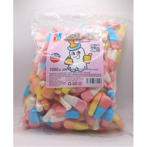 JEL-OS MILK BOTTLES 1KG JEL-OS MILK BOTTLES 1KG